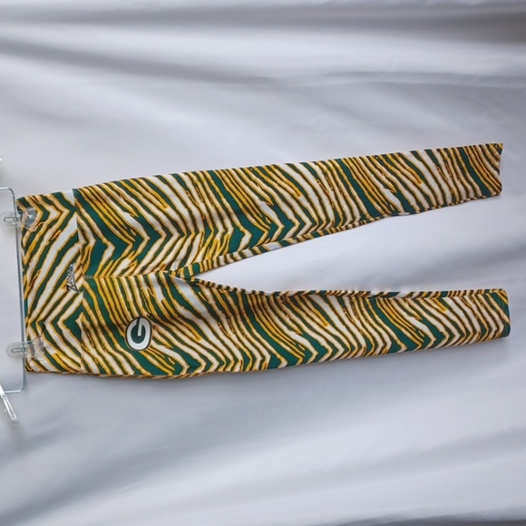 Green Bay Packers Women's Zebra Print Leggings, Sz XS, Excellent Condition - Picture 1 of 5